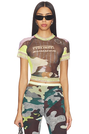 Mesh Otto T-Shirt in Morph Camo Ottolinger