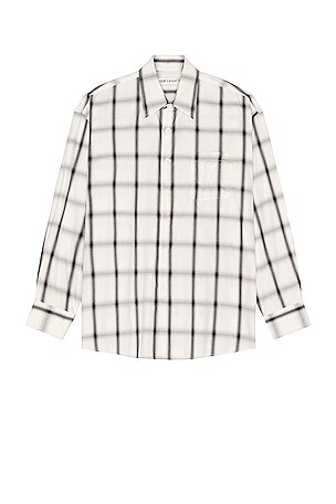 Our Legacy Borrowed Shirt in White & Black Optic Dissonance | REVOLVE