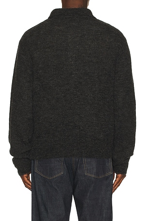 Our Legacy Evening Polo in Charcoal