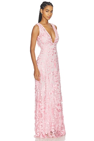 OW Collection Clea Maxi Dress in Pink