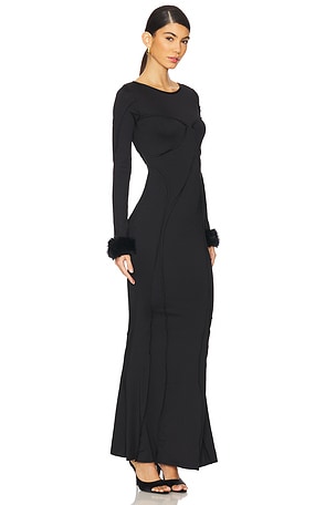 OW Collection Ciara Maxi Dress in Black