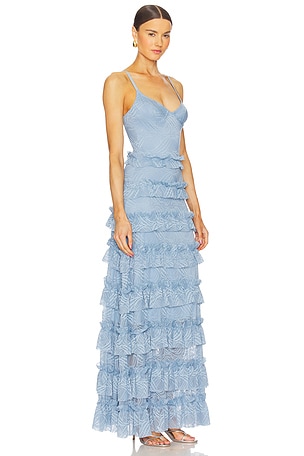 OW Collection ROBE MAXI MARINA in Blue