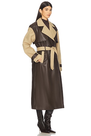 OW Collection Betty Coat in Brown