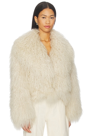 OW Collection x REVOLVE Thea Jacket in Beige. Size XS. Also