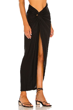 OW Collection X REVOLVE Iris Skirt in Black. Size XS. Also