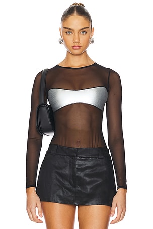 Croc Mesh Bodysuit OW Collection