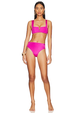 Believe Bikini Top - Pink - IN A SEASHELL