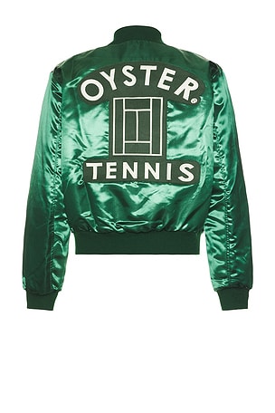 OTC Satin Varsity Jacket Oyster