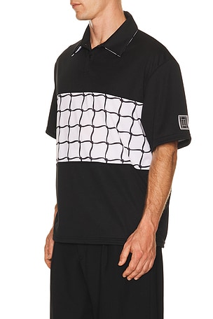 Oyster Net Polo in Black
