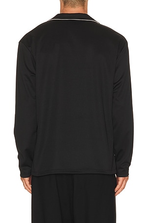 Oyster OTC On Court / Off Court Longsleeve Polo in Black