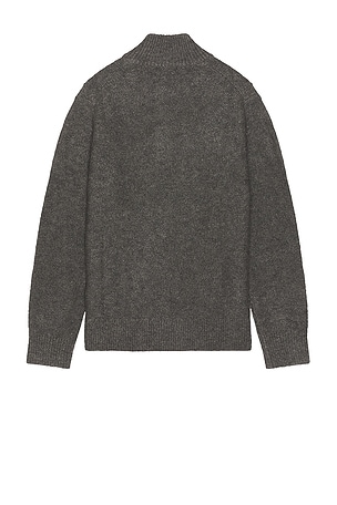 PAIGE Kotoni Snap Collar Sweater in Grey