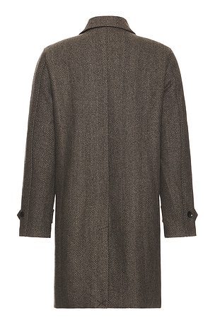 PAIGE Brunetti Herringbone Coat in Grey