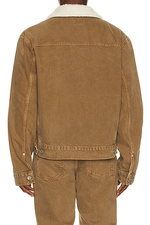 PAIGE Erickson Jacket With Sherpa Collar in Green. Size XXL/2X. Also