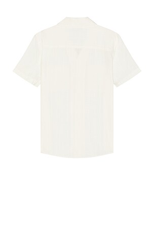 PAIGE Jacobson Short Sleeve Shirt in White