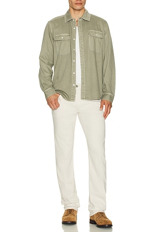 PAIGE Martin Shirt in Sage. Size S. Also