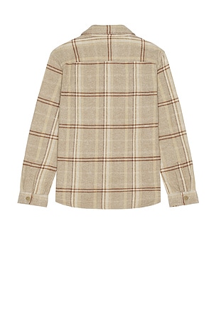 PAIGE Seymore Overshirt in Brown. Size S. Also