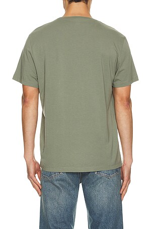 PAIGE Sorden Crew Neck Tee in Green. Size XXL/2X. Also
