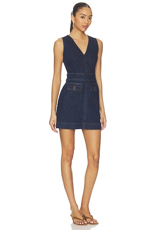 PAIGE Sylvia Mini Dress in Navy