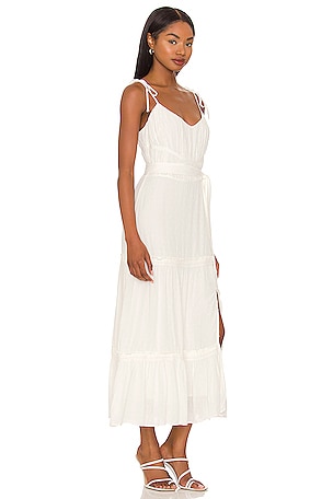 PAIGE Inesa Midi Dress in White