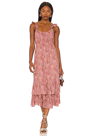livia maxi dress Ramy Brook Livia Knit Scoop Neck Maxi Dress in Blue Chevron