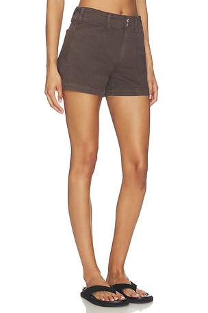 PAIGE Olivia Short in Chocolate