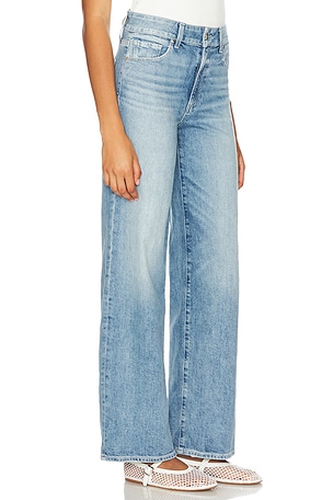 PAIGE Sasha Wide Leg Jeans in Denim-Light