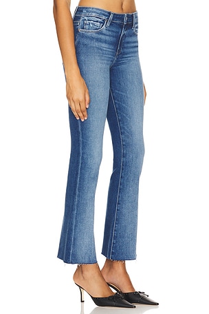 PAIGE Petite High Rise Laurel Canyon Bootcut in Blue