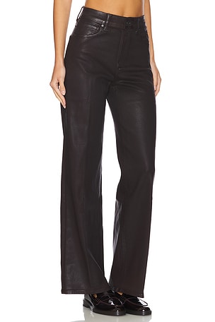 PAIGE Sasha Wide Leg Jeans in Brown