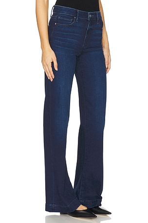 PAIGE Leenah Wide Leg Jeans in Blue. Size 34. Also