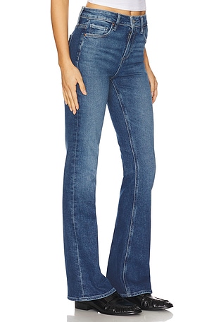 PAIGE High Rise Laurel Canyon Bootcut Jeans in Denim-Dark