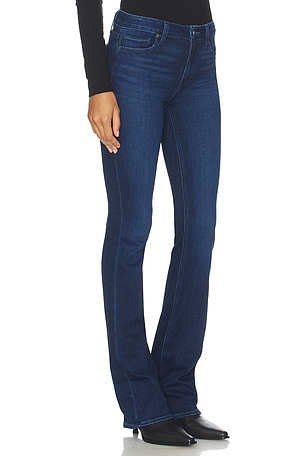 PAIGE High Rise Manhattan Boot Jeans in Blue