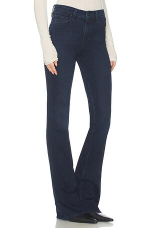 PAIGE High Rise Laurel Canyon Jeans in Blue. Size 34. Also