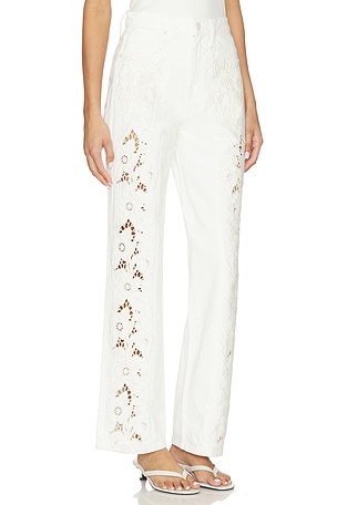 PAIGE Sawyer Wide Leg With Panels in White