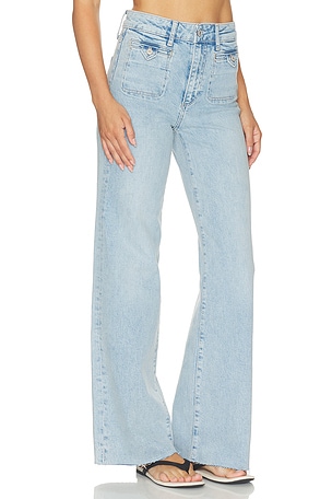 PAIGE Anessa Welt Stitch Jeans in Blue