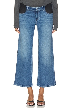 PAIGE Anessa Maternity Wide Leg Jean in Blue