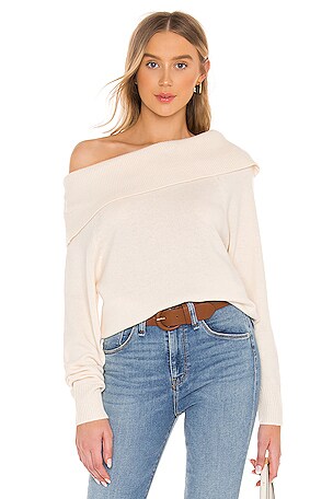 PAIGE Izabella off the sold shoulder sweater