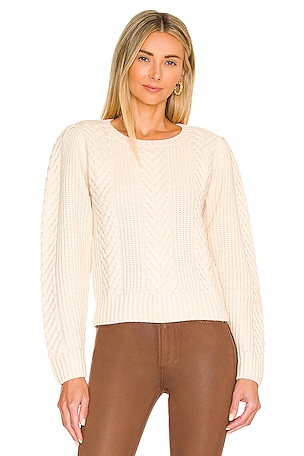 Lace shoulder clearance sweater