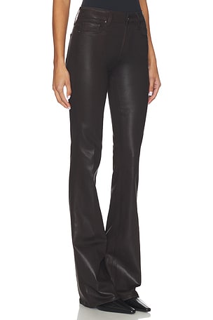 PAIGE High Rise Laurel Canyon Bootcut Jeans in Chocolate. Size 27. Also