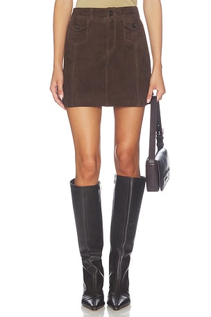 Janelle Suede Skirt PAIGE