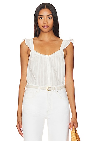 Free People Until Next Time Bodysuit in White
