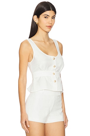 PAIGE Caine Top in White
