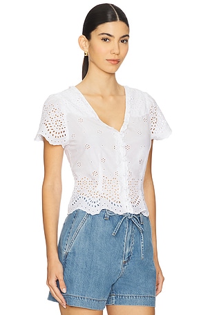 PAIGE Quinta Top in White