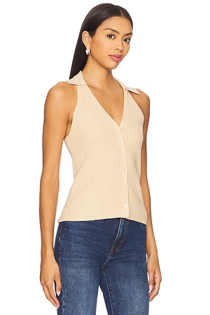 PAIGE Noellia Sweater Tank in Tan