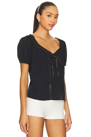 PAIGE Anzio Top in Black