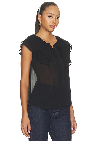 PAIGE Lucia Blouse in Black