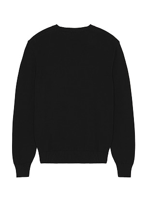 Palm Angels Classic Logo Embroidered Sweater in Black