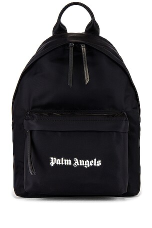 通販生活 ファッション Palm Angels Logo Backpack in Black & White | REVOLVE バッグ