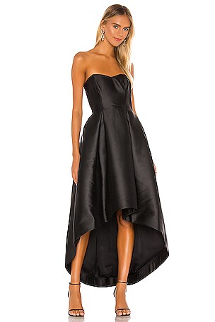 long dress black Black Satin Dress
