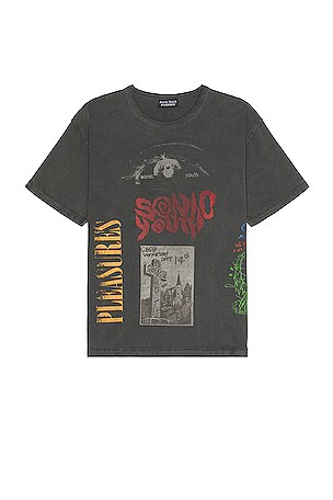 Pleasures X Sonic Youth Test Print T-shirt in Grey | REVOLVE