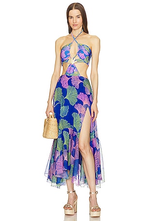 Ocean Leaf Beach Dress PatBO